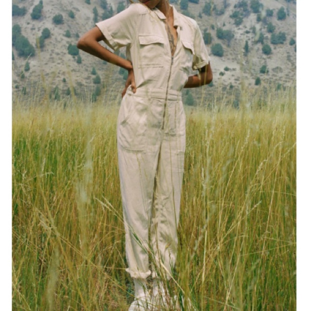 Urban Outfitters Victory Zip-Front Coverall Jumpsuit